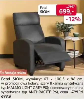Agata Meble Fotel SIOM oferta