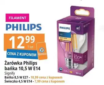 E.Leclerc Żarówka bańka 10.5w e14 oferta