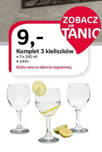 Komplet 3 kieliszków