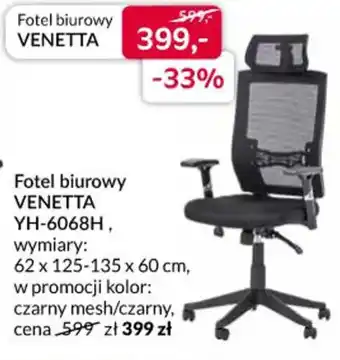 Agata Meble Fotel biurowy VENETTA YH-6068H oferta