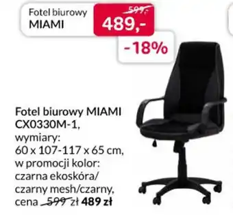 Agata Meble Fotel biurowy MIAMI CX0330M-1 oferta