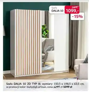 Agata Meble Szafa DALIA 10 2D TYP III oferta