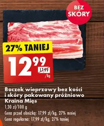 Biedronka Boczek bez kości oferta