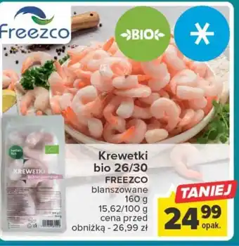 Carrefour Blanszowane krewetki oferta