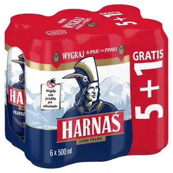 Biedronka Harnaś piwo jasne pełne 6 x 500 ml oferta