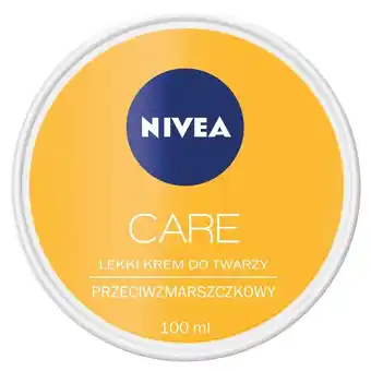 Biedronka Nivea care 3w1 lekki krem do twarzy przeciwzmarszczkowy 100 ml oferta