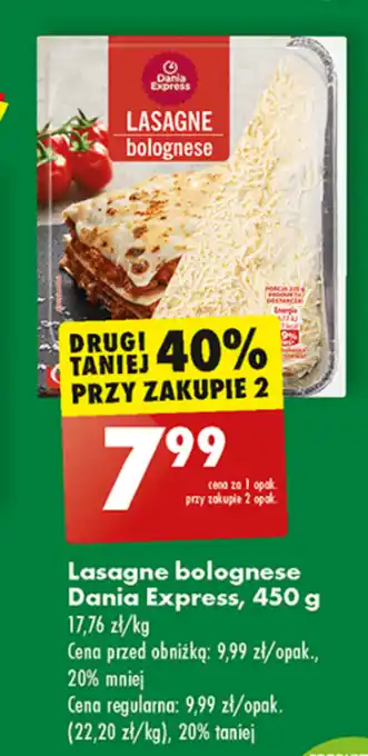 Biedronka Lasagne oferta