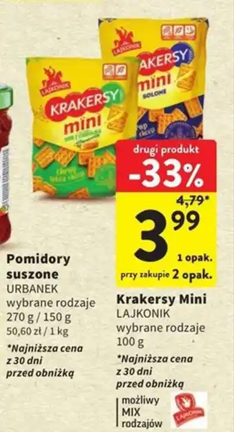Intermarche KRAKERSY mini LAJKONIK 100g oferta