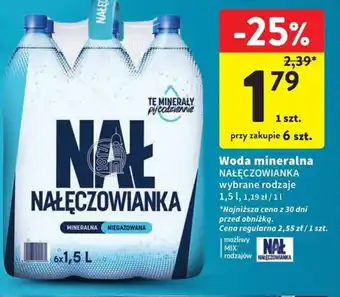 Intermarche Woda mineralna NAŁĘCZOWIANKA 1,5l oferta