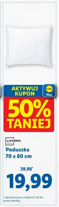 Lidl LIVARNO home Poduszka 70 x 80 cm oferta