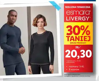 Lidl BIELIZNA TERMICZNA esmara LIVERGY rozmiary: S-XL oferta