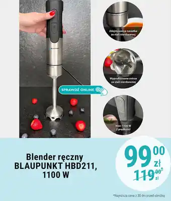 Biedronka Blender ręczny BLAUPUNKT HBD211, 1100 W oferta