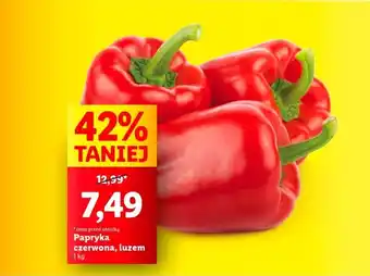 Lidl Papryka czerwona, luzem 1 kg oferta