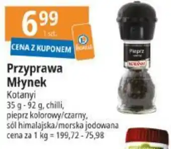 E.Leclerc Przyprawa Młynek Kotanyi 35-92g oferta