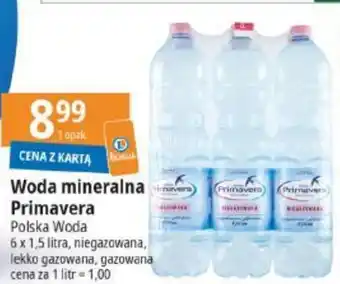 E.Leclerc Woda mineralna Primavera Polska Woda 6x1,5l oferta