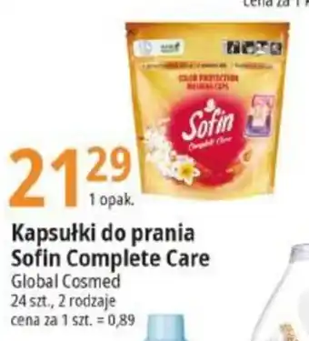 E.Leclerc Kapsułki do prania Sofin Complete Care Global Cosmed 900g oferta