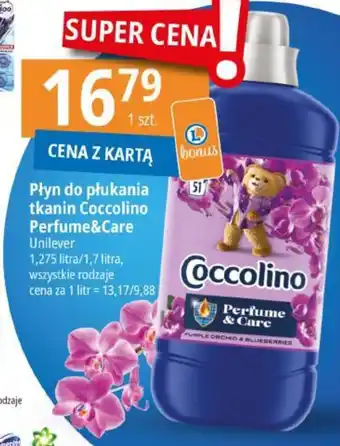 E.Leclerc Płyn do płukania tkanin Coccolino Perfume&Care Unilever 1,275l oferta