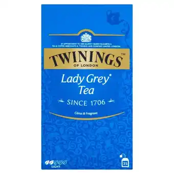 Twinings lady grey czarna herbata z aromatem owoców cytrusowych 50 g (25 torebek)