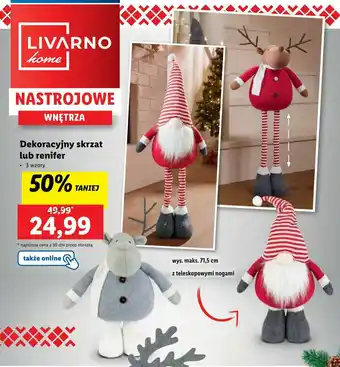 Lidl Dekoracyjny skrzat lub renifer oferta