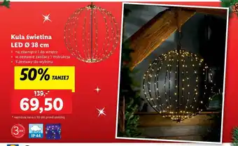 Lidl Kula świetlna LED Ø 38 cm oferta