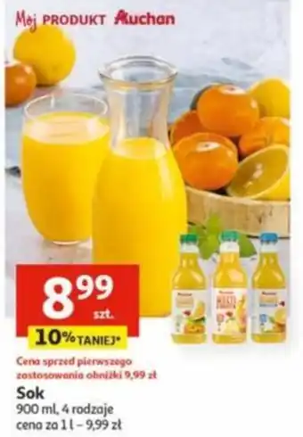 Auchan Sok 900ml oferta