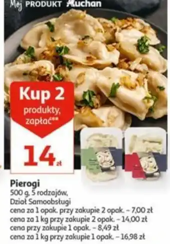 Auchan Pierogi 500 g. 5 rodzajów oferta