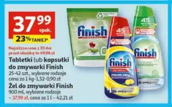 Auchan Tabletki lub kapsułki do zmywarki Finish 25-42 szt. oferta