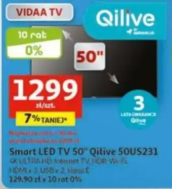 Auchan Smart LED TV 50" Qilive 50US231 4K ULTRA HD oferta