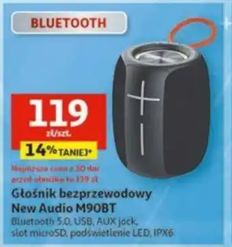 Auchan Głośnik bezprzewodowy New Audio M90BT oferta