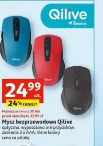 Auchan Mysz bezprzewodowa Qilive optyczna oferta