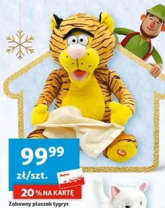 Auchan Zabawny pluszak tygrys oferta