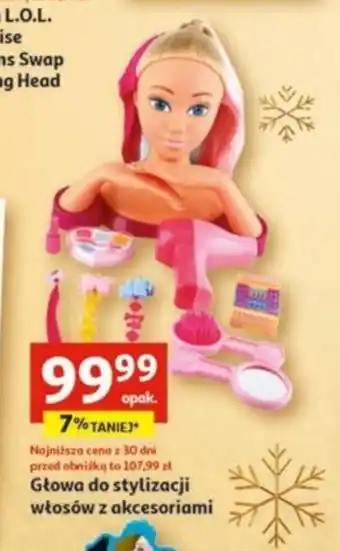 Auchan Głowa do stylizacji włosów z akcesoriami oferta