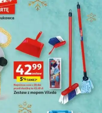 Auchan zestaw z mopem Vileda oferta