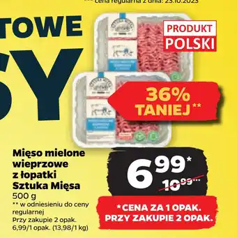 Netto Mięso mielone wieprzowe z łopatki sztuka mięsa oferta