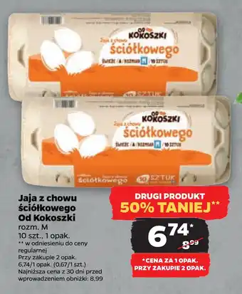 Netto Jaja z chowu ściółkowego od kokoszki oferta
