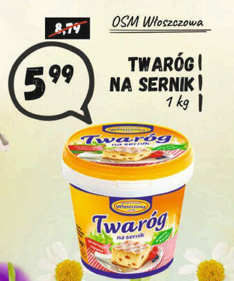 Wafelek Twaróg na sernik Włoszczowa 1kg oferta