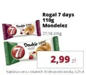 Torimpex 7 days doub!e super max rogalik z nadzieniem o smaku waniliowym i truskawkowym 110 g oferta