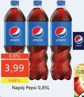 Społem Pepsi max napój gazowany o smaku cola 0,85 l oferta