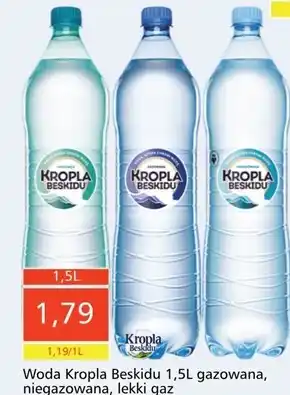 Społem Kropla beskidu naturalna woda mineralna niegazowana 1,5 l oferta