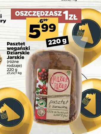 Netto Pasztet wegański Dziarskie Jarskie oferta