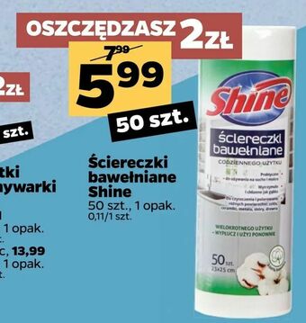 Netto Ściereczki bawełniane Shine oferta