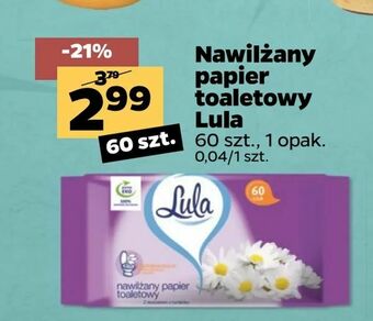 Netto Nawilżany papier toaletowy Lula oferta