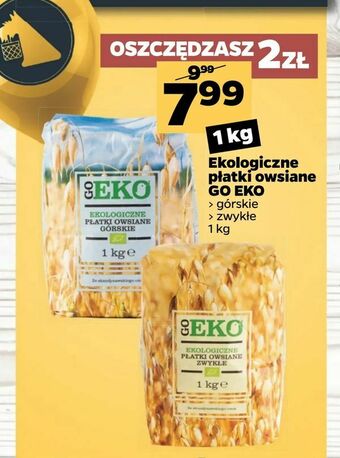 Netto Ekologiczne płatki owsiane GO EKO oferta