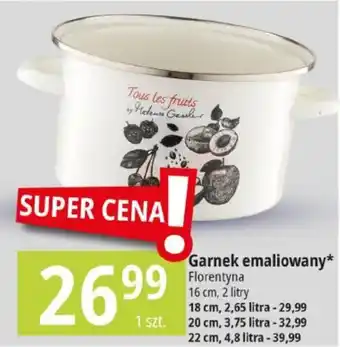 E.Leclerc Garnek emaliowany Florentyna 16 cm oferta