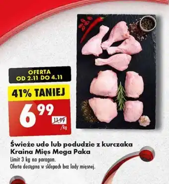 Biedronka Świeże udo lub podudzie z kurczaka Kraina Mięs Mega Paka 1kg oferta