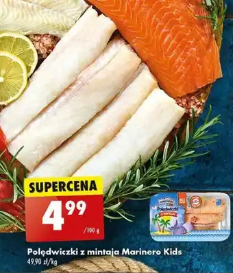 Biedronka Polędwiczki z mintaja Marinero Kids 100g oferta