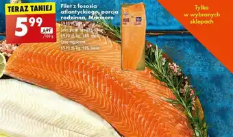 Biedronka Filet z łososia atlantyckiego porcja rodzinna Maniero 100g oferta
