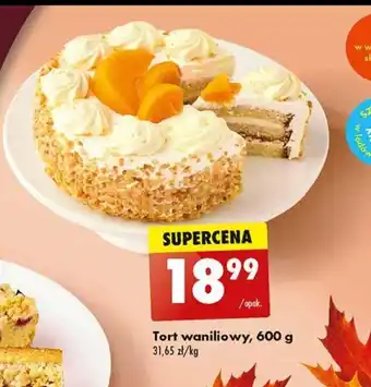 Biedronka Tort waniliowy, 600 g oferta