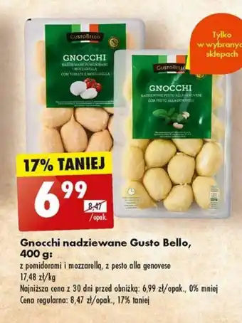 Biedronka Goncchi Gnocchi nadziewane Gusto Bello, 400 g oferta