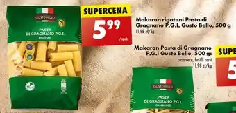 Biedronka Makaron rigatoni Pasta di Gragnano P.G.I. Gusto Bello, 500 g oferta
